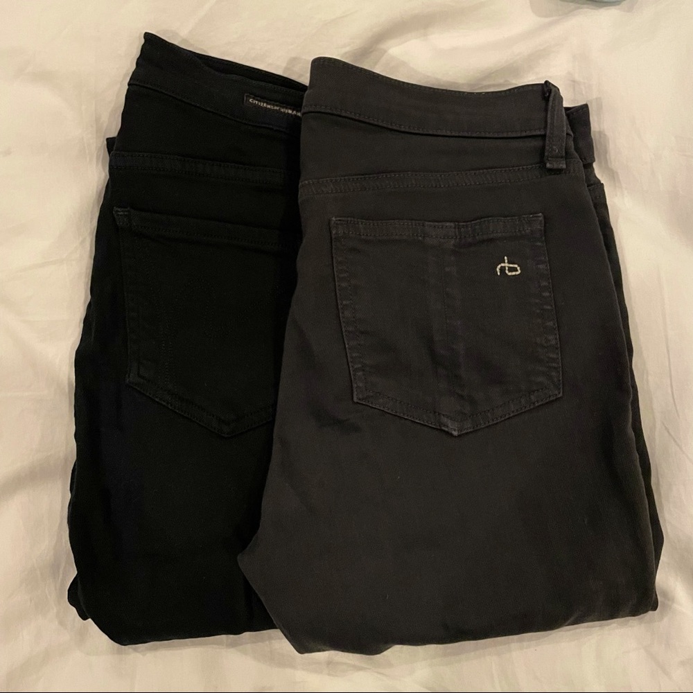 Rag and bone gray skinny jeans